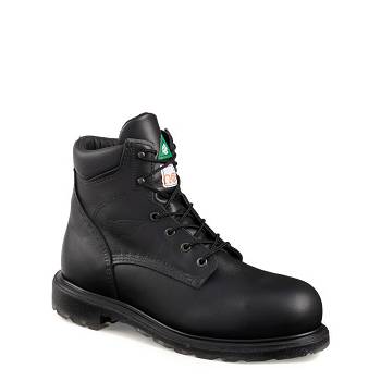 Red Wing Férfi SuperSole 2.0 6-inch CSA Safety Toe Munkavédelmi Bakancs Fekete